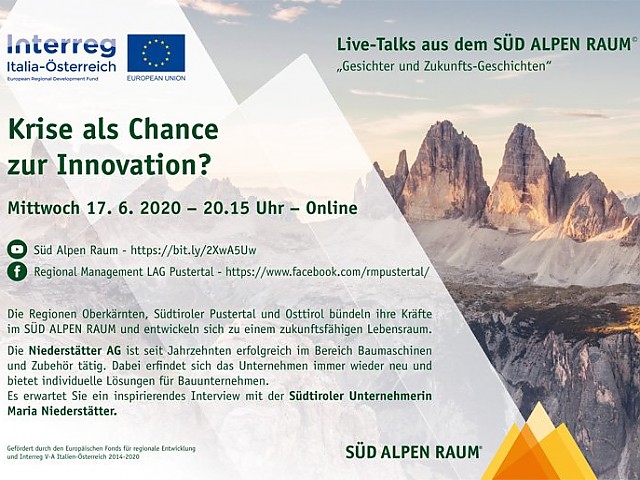 Live-Talks aus dem Süd Alpen Raum