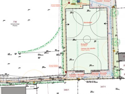 Costruzione di un campo da calcio